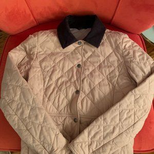 Barbour Deveron Quilted Jacket, pale pink